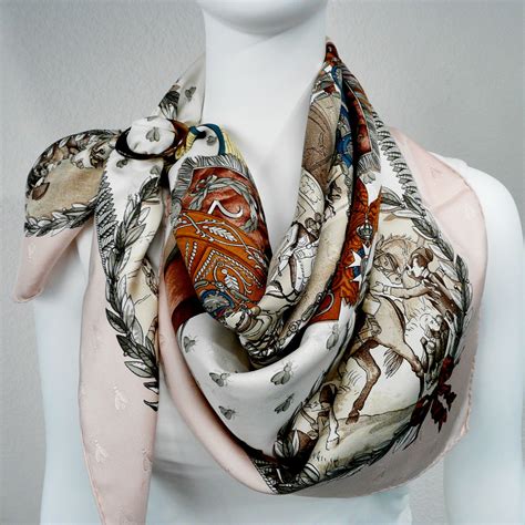 lacquered horn scarf ring for your hermes silk scarf|Women Silk scarves and accessories .